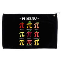 Pi Menu Pi Day 314 Math Teacher Pi Symbol Funny Pie Pun Grommeted Golf Towel