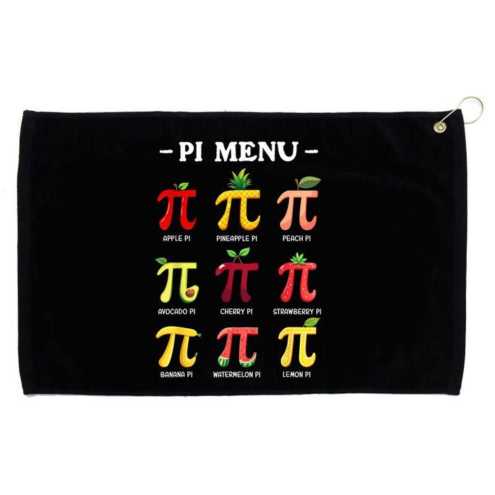 Pi Menu Pi Day 314 Math Teacher Pi Symbol Funny Pie Pun Grommeted Golf Towel
