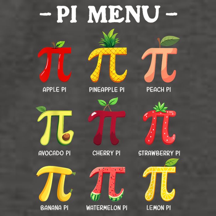 Pi Menu Pi Day 314 Math Teacher Pi Symbol Funny Pie Pun Vector Backpack
