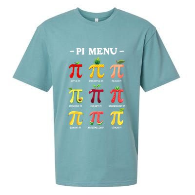 Pi Menu Pi Day 314 Math Teacher Pi Symbol Funny Pie Pun Sueded Cloud Jersey T-Shirt