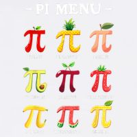 Pi Menu Pi Day 314 Math Teacher Pi Symbol Funny Pie Pun Garment-Dyed Sweatshirt