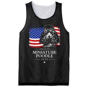 Proud Miniature Poodle Mom American Flag patriotic gift dog Mesh Reversible Basketball Jersey Tank