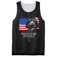 Proud Miniature Poodle Mom American Flag patriotic gift dog Mesh Reversible Basketball Jersey Tank