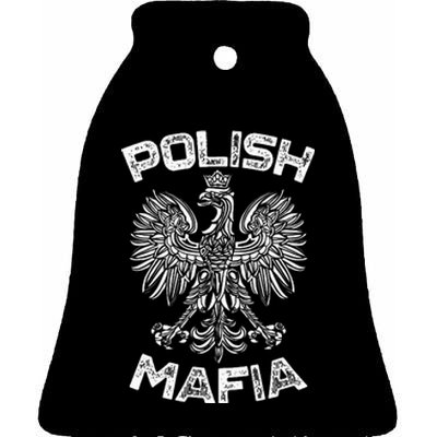 Polish Mafia Poland Polish Eagle Polska Dyngus Day Ceramic Bell Ornament