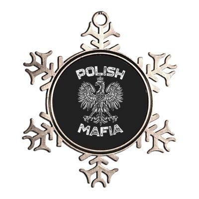 Polish Mafia Poland Polish Eagle Polska Dyngus Day Metallic Star Ornament