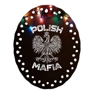 Polish Mafia Poland Polish Eagle Polska Dyngus Day Ceramic Oval Ornament