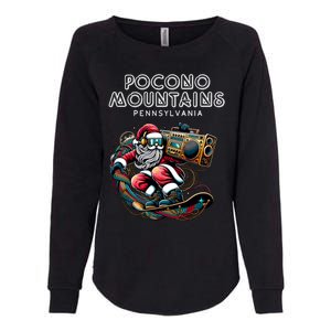 Pocono Mountains Pennsylvania Cool Snowboard Christmas Gift Womens California Wash Sweatshirt