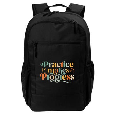 Practice Makes Progress Over Perfection Positive Motivation Backpack