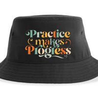 Practice Makes Progress Over Perfection Positive Motivation Sustainable Bucket Hat