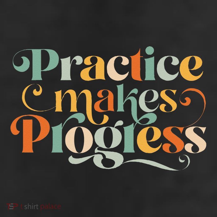 Practice Makes Progress Over Perfection Positive Motivation Beanie