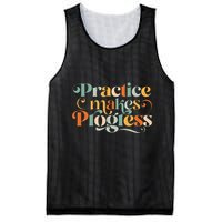 Practice Makes Progress Over Perfection Positive Motivation Mesh Reversible Basketball Jersey Tank
