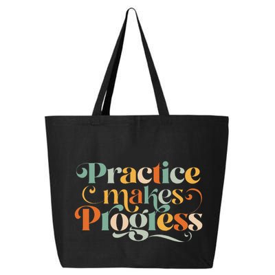 Practice Makes Progress Over Perfection Positive Motivation 25L Jumbo Tote