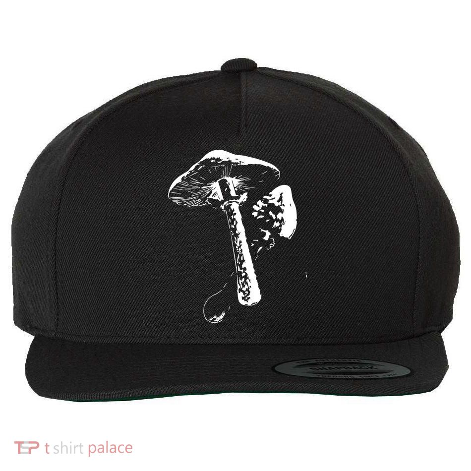 Parasol Mushrooms Wool Snapback Cap
