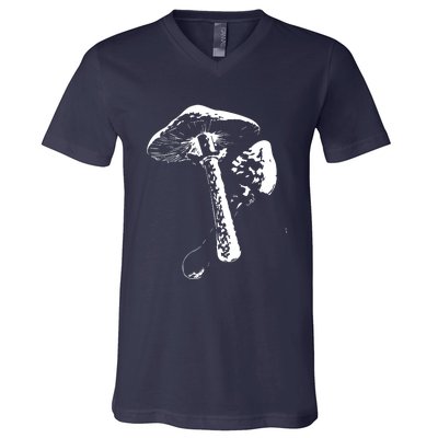 Parasol Mushrooms V-Neck T-Shirt