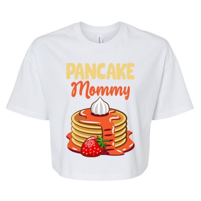 Pancake Mother Pancake Mom Happy MotherS Day Gift Bella+Canvas Jersey Crop Tee