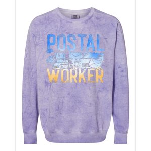 Postman Mailman Postal Worker Colorblast Crewneck Sweatshirt