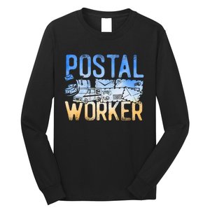 Postman Mailman Postal Worker Long Sleeve Shirt