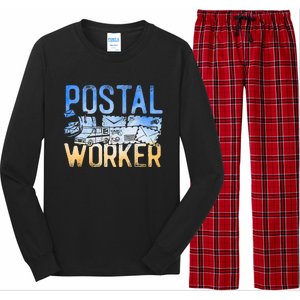 Postman Mailman Postal Worker Long Sleeve Pajama Set