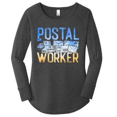 Postman Mailman Postal Worker Women's Perfect Tri Tunic Long Sleeve Shirt