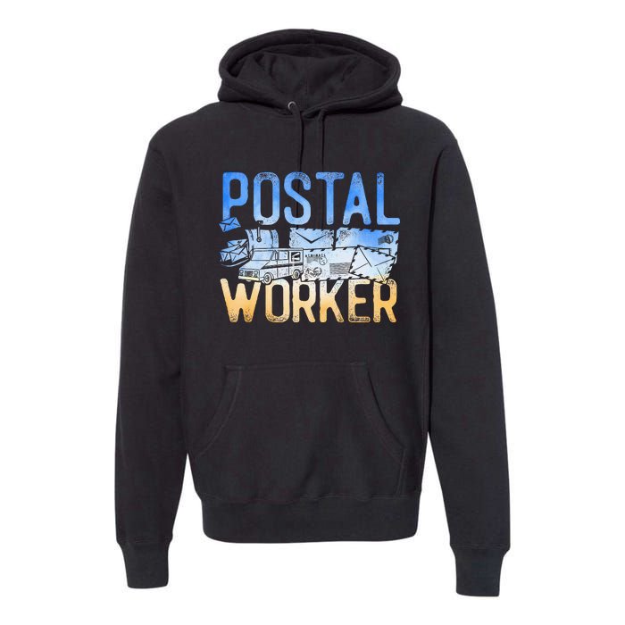 Postman Mailman Postal Worker Premium Hoodie