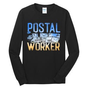 Postman Mailman Postal Worker Tall Long Sleeve T-Shirt