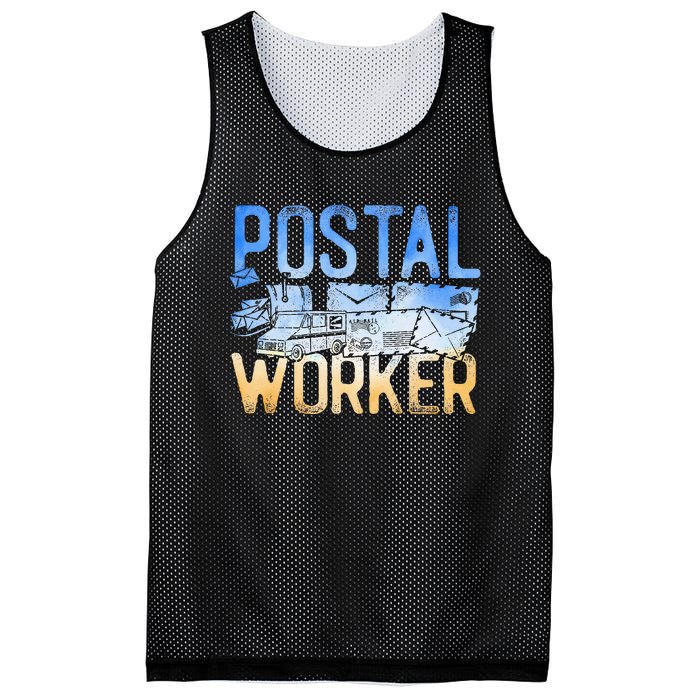 Postman Mailman Postal Worker Mesh Reversible Basketball Jersey Tank