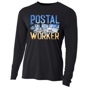 Postman Mailman Postal Worker Cooling Performance Long Sleeve Crew