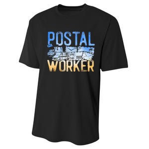 Postman Mailman Postal Worker Performance Sprint T-Shirt