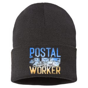 Postman Mailman Postal Worker Sustainable Knit Beanie