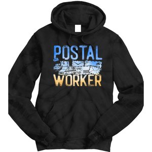 Postman Mailman Postal Worker Tie Dye Hoodie