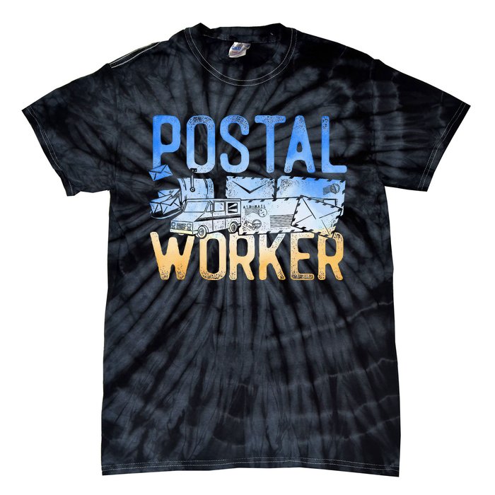 Postman Mailman Postal Worker Tie-Dye T-Shirt