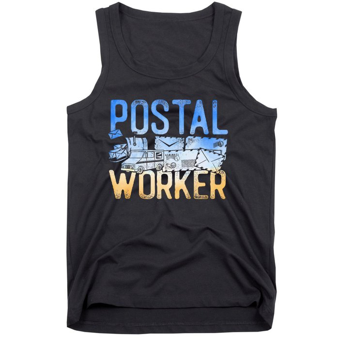 Postman Mailman Postal Worker Tank Top