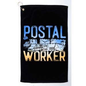 Postman Mailman Postal Worker Platinum Collection Golf Towel