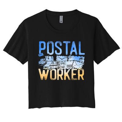 Postman Mailman Postal Worker Women's Crop Top Tee