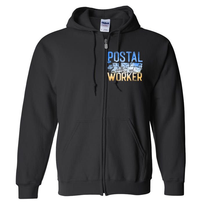 Postman Mailman Postal Worker Full Zip Hoodie