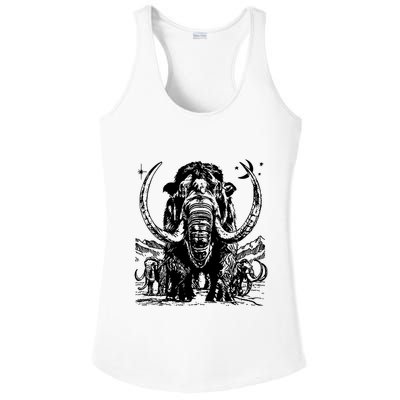 Prehistoric Mammoth Ladies PosiCharge Competitor Racerback Tank