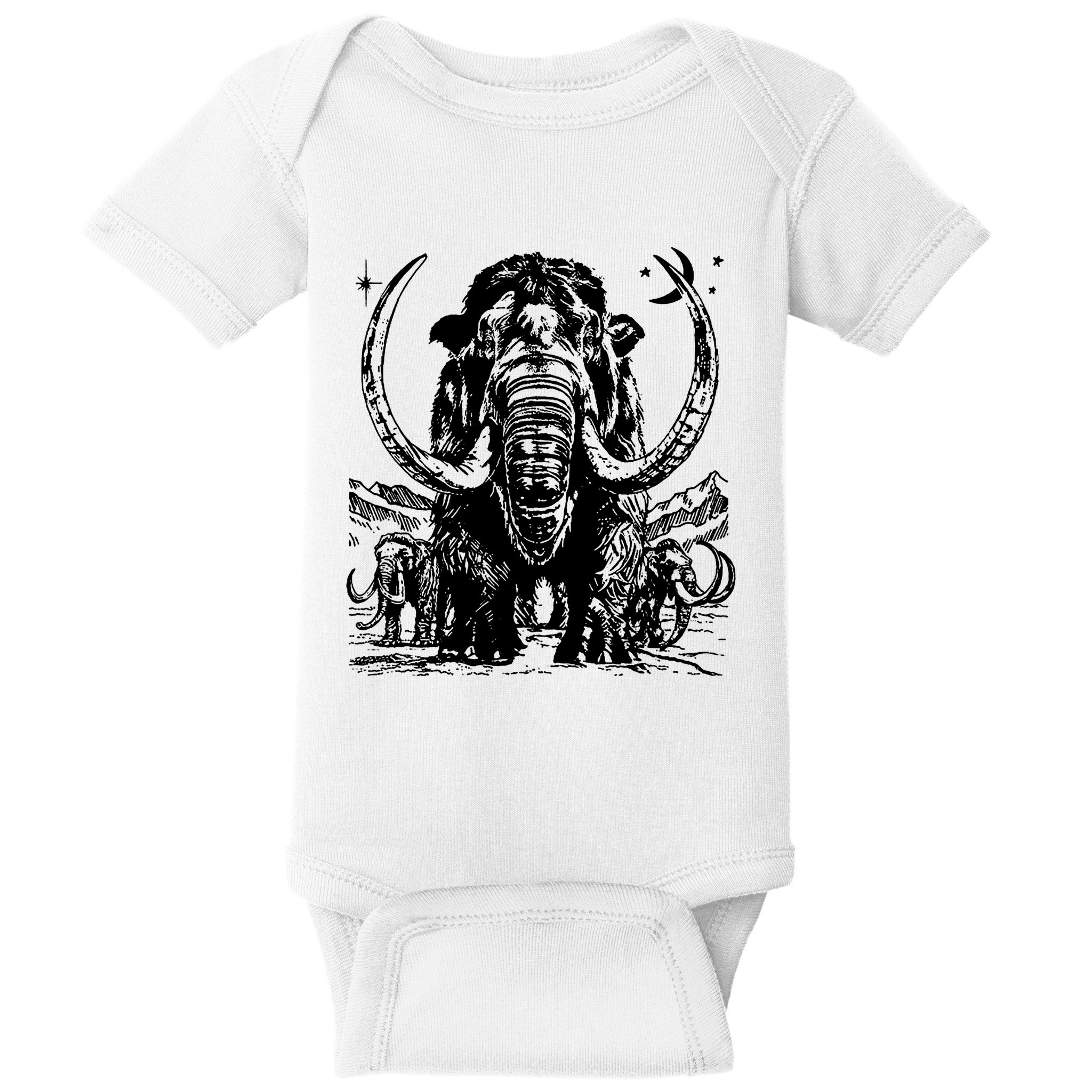 Prehistoric Mammoth Baby Bodysuit