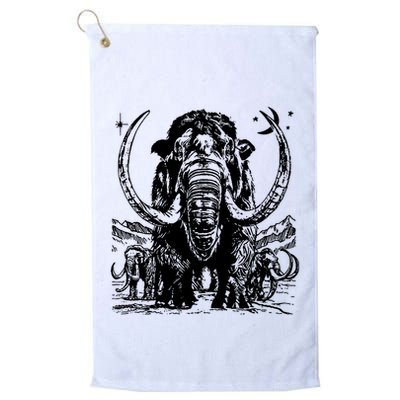 Prehistoric Mammoth Golf Towel