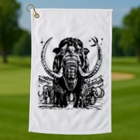 Prehistoric Mammoth Golf Towel
