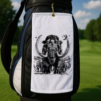 Prehistoric Mammoth Golf Towel