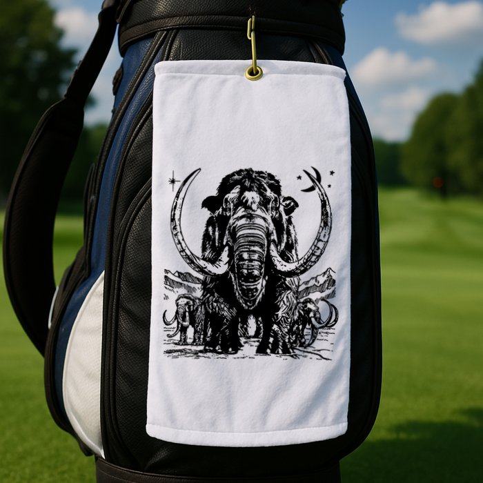 Prehistoric Mammoth Golf Towel