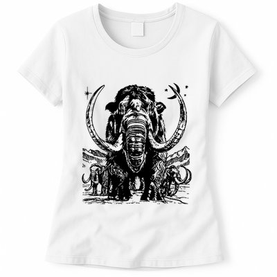 Prehistoric Mammoth Womens T-Shirt