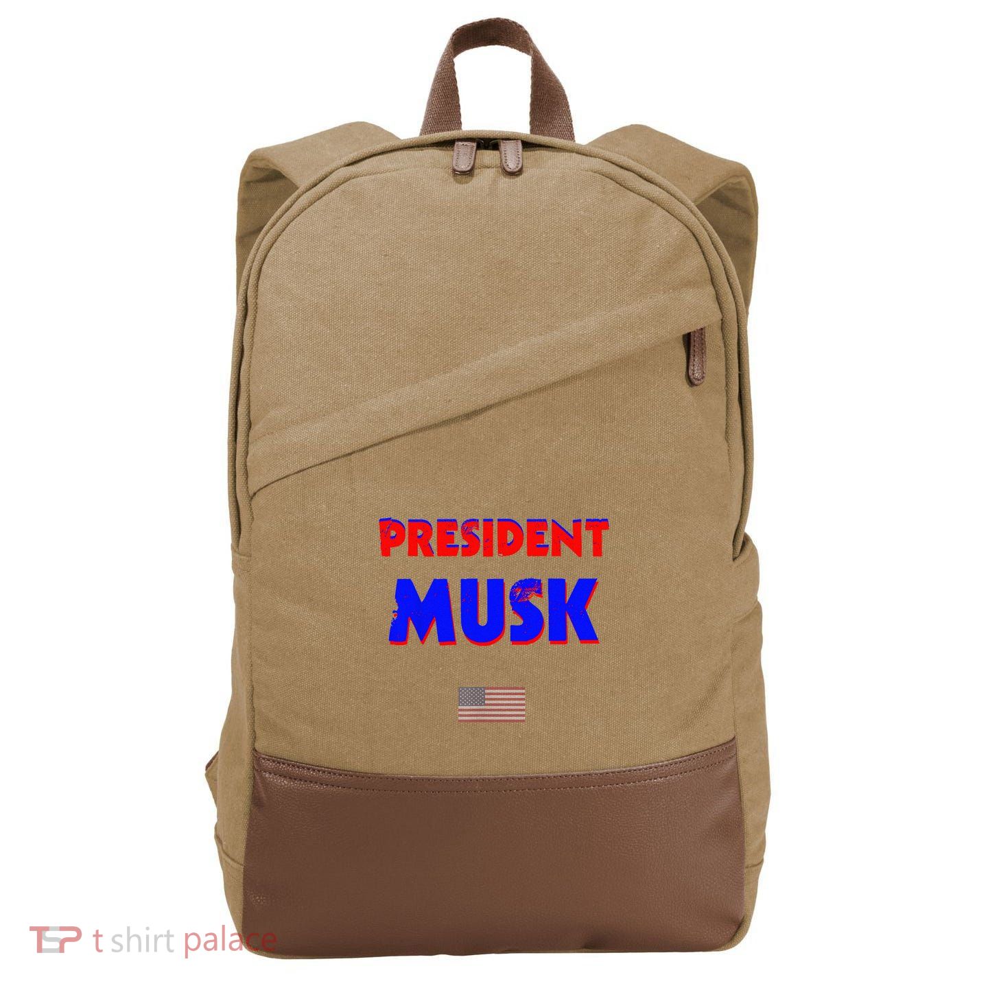 President Musk Cotton Canvas Backpack