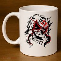 Penta Masks 11oz C Handle Ceramic Mug