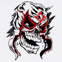 Penta Masks Cropped Pullover Crew