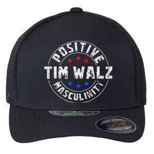 Positive Masculinity Pro Kamala Tim Walz 2024 Flexfit Unipanel Trucker Cap