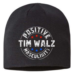 Positive Masculinity Pro Kamala Tim Walz 2024 Sustainable Beanie