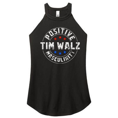 Positive Masculinity Pro Kamala Tim Walz 2024 Women’s Perfect Tri Rocker Tank