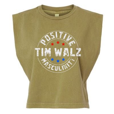 Positive Masculinity Pro Kamala Tim Walz 2024 Garment-Dyed Women's Muscle Tee