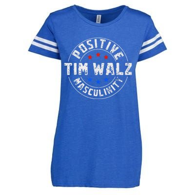 Positive Masculinity Pro Kamala Tim Walz 2024 Enza Ladies Jersey Football T-Shirt